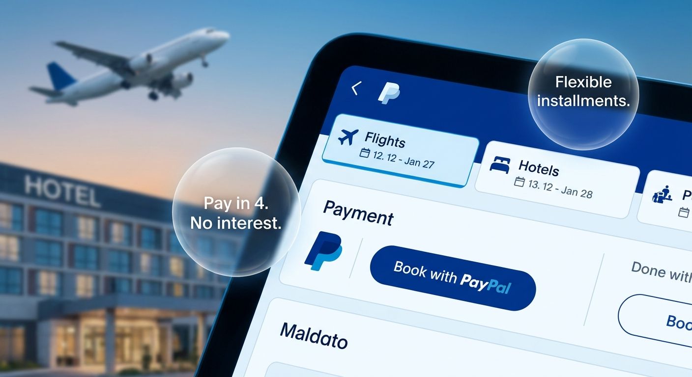 PayPal Pay Later for Flights & Hotels | Pay in 4