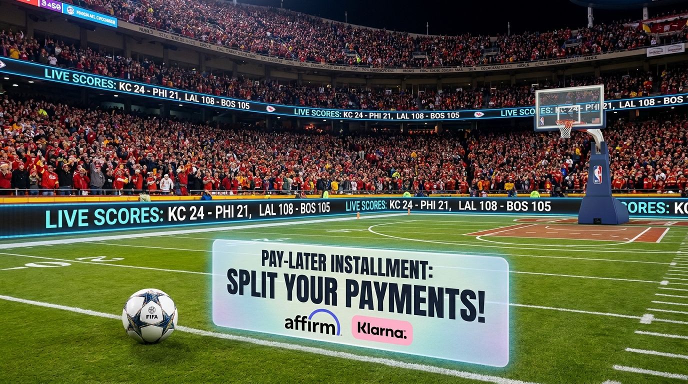 Buy Now Pay Later Sports Tickets | NFL, NBA, FIFA & More