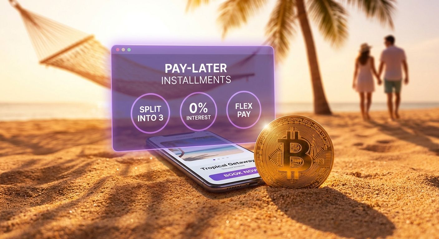 Book Travel with Crypto & Pay Later | Bitcoin + Sezzle
